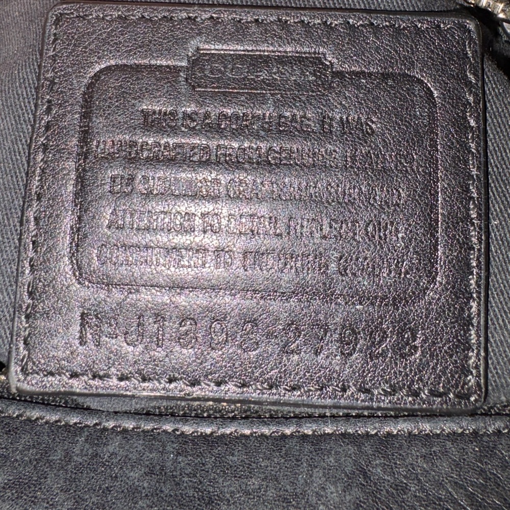 Coach Mini Riley Satchel Black Pebbled Leather Crossbody Bag 27923 - Picture 12 of 16